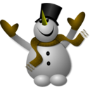 download Happy Snowman 1 clipart image with 45 hue color