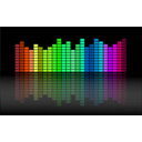 download Music Equalizer clipart image with 90 hue color