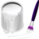 download Color Bucket White clipart image with 270 hue color