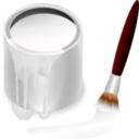 download Color Bucket White clipart image with 0 hue color