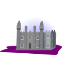 download Castle clipart image with 180 hue color