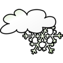 download Weather Symbols Snow Storm clipart image with 270 hue color