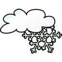 download Weather Symbols Snow Storm clipart image with 315 hue color