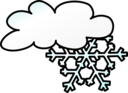 Weather Symbols Snow Storm