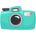 download Cartoon Camera clipart image with 315 hue color