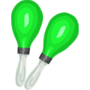 download Maracas clipart image with 90 hue color