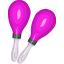 download Maracas clipart image with 270 hue color