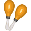 download Maracas clipart image with 0 hue color