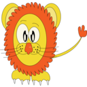 download Innocent Lion clipart image with 0 hue color
