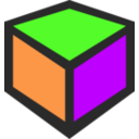 download 3d Cube Icon clipart image with 270 hue color