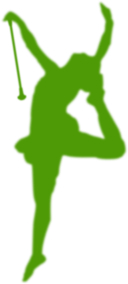 Baton Twirler Silhouette