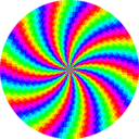 download Rainbow Swirl 120gon clipart image with 135 hue color