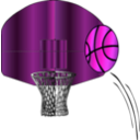 download Basketball clipart image with 270 hue color