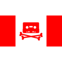 download Canadian Music Pirate Flag clipart image with 0 hue color