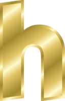 Effect Letters Alphabet Gold