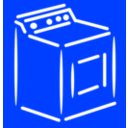 download Washing Machine White Stroke clipart image with 45 hue color