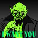 download I Want You clipart image with 90 hue color