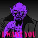 download I Want You clipart image with 270 hue color