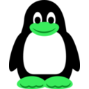 download Tux The Penguin clipart image with 90 hue color
