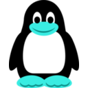 download Tux The Penguin clipart image with 135 hue color