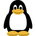 download Tux The Penguin clipart image with 0 hue color