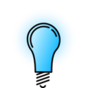 download Lightbulb Bright clipart image with 135 hue color