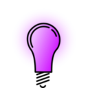 download Lightbulb Bright clipart image with 225 hue color
