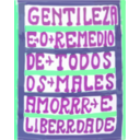 download Gentileza Wall Writing 03 clipart image with 90 hue color