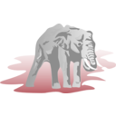 download Elephant clipart image with 225 hue color