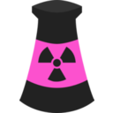 download Atomic Energy Plant Symbol 4 clipart image with 270 hue color