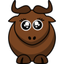 download Cartoon Gnu Eyes2 clipart image with 0 hue color