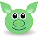 download Funny Piggy Face clipart image with 135 hue color