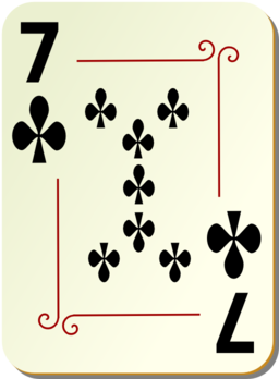 Ornamental Deck 7 Of Clubs