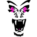 download Scary Face clipart image with 315 hue color