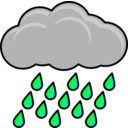 download Raincloud clipart image with 315 hue color