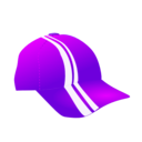 download Cap With Racing Stripes clipart image with 270 hue color