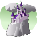download Castle clipart image with 270 hue color