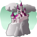 download Castle clipart image with 315 hue color