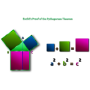download Euclids Pythagorean Theorem Proof Remix 2 clipart image with 90 hue color