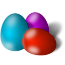 download Easter Eggs clipart image with 180 hue color