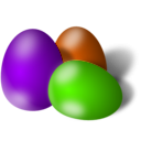 download Easter Eggs clipart image with 270 hue color
