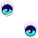 download Monster Eye Sticker 1 clipart image with 135 hue color