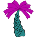 download Green Palm clipart image with 180 hue color