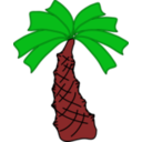 download Green Palm clipart image with 0 hue color