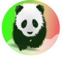 download Save The Pandas clipart image with 270 hue color