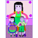 download Kinder clipart image with 270 hue color