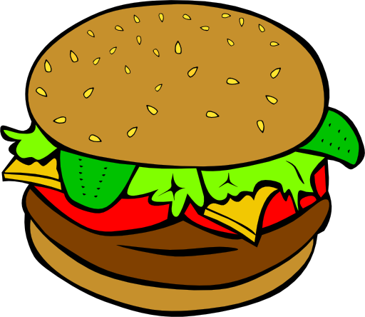 Fast Food Lunch Dinner Hamburger