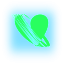 download Abstract Heart clipart image with 135 hue color