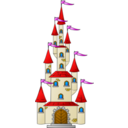 download Castle clipart image with 0 hue color