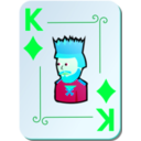 download Ornamental Deck King Of Diamonds clipart image with 135 hue color